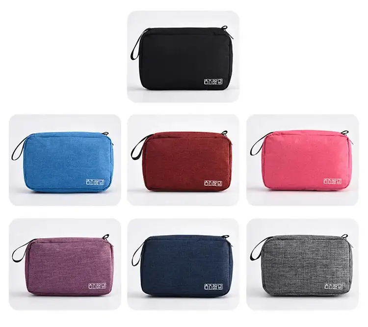 Professional Custom Printed Male Travel Designer Toiletry Kit Bag With Compartments